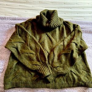 Madewell cable knit turtleneck sweater size M